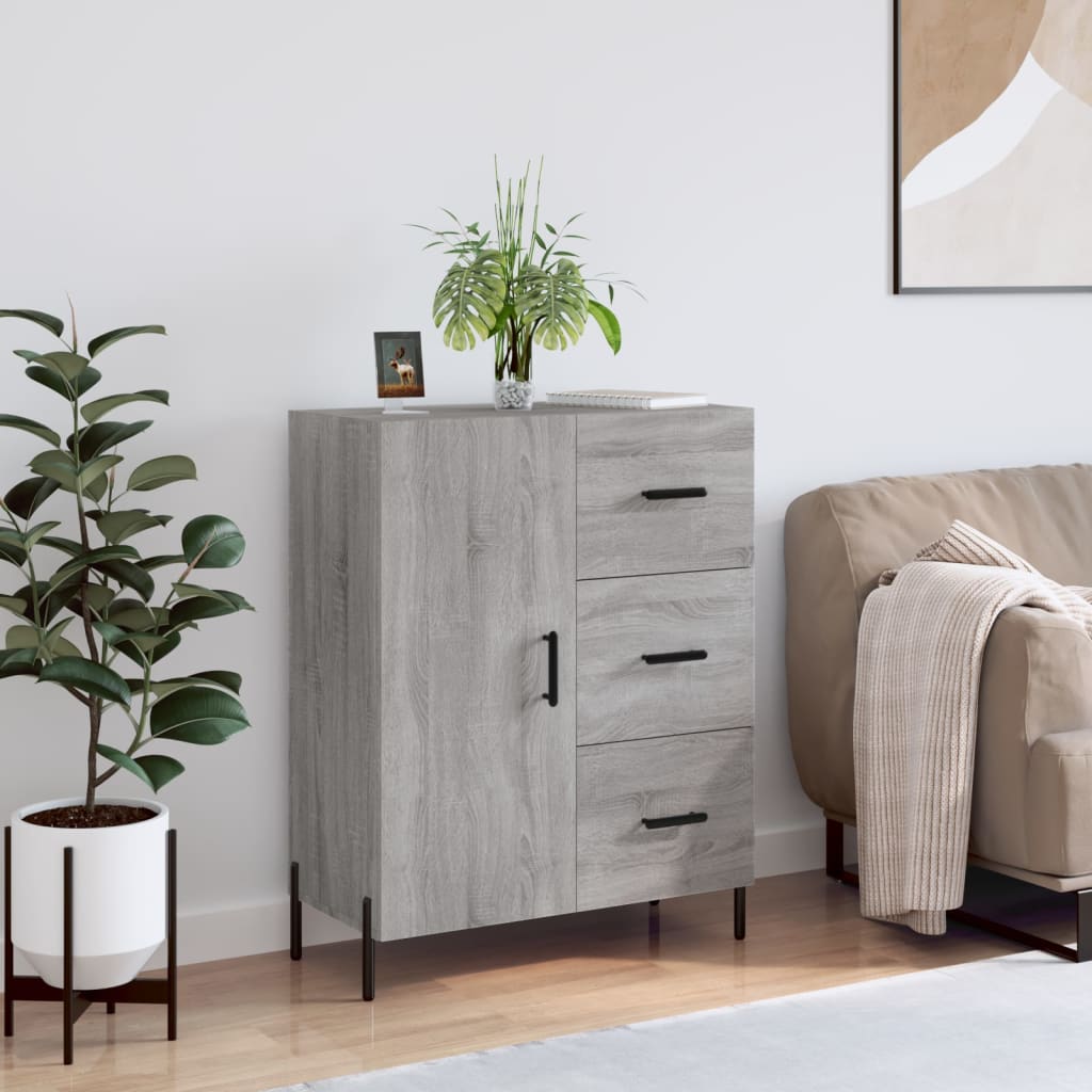 Sideboard Grau Sonoma 69,5x34x90 cm Holzwerkstoff